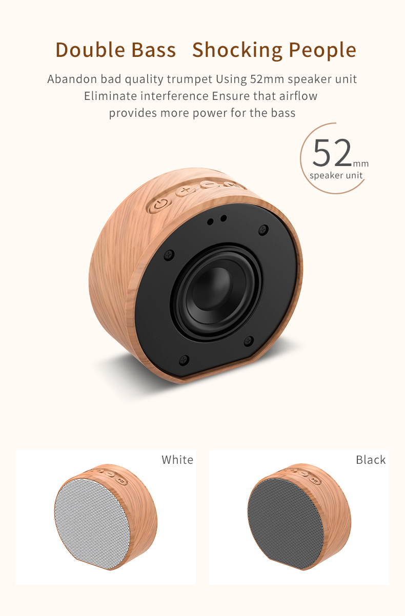 Producent głośników Mini Bluetooth głośnik drewniany dostawca głośników tws -Enle A60