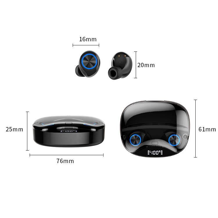 TWS Drahtloser Bluetooth-Ohrhörer Hersteller Enle unterstützt Großhandel und OEM TW90