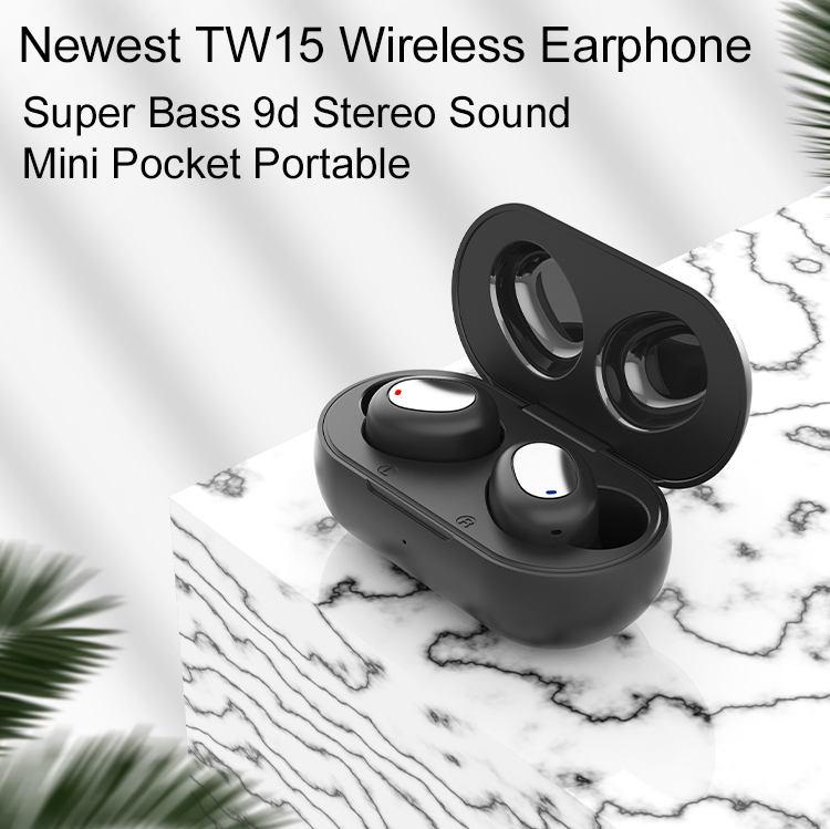 Fabricante de auriculares inalámbricos Bluetooth TWS Soporte de Enle Venta al por mayor y OEM TW15