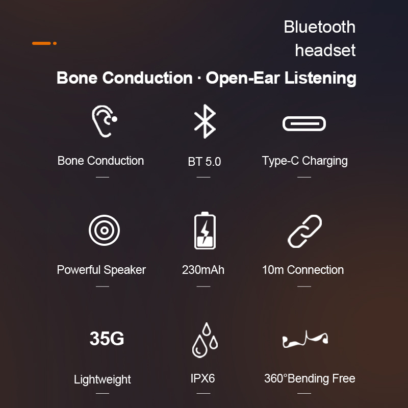 Oído abierto Conducción ósea Auriculares Auriculares Fabricante Enle Soporte OEM ODM Servicio S10
