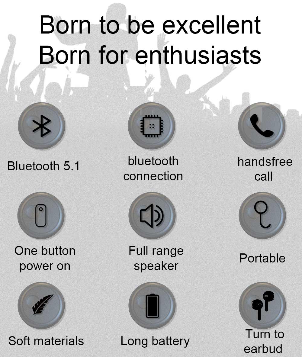 Producent bezprzewodowych głośników Bluetooth firmy Enle-B20 White