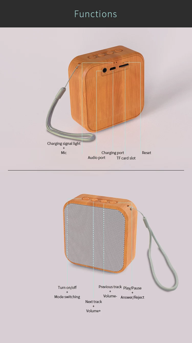 Mini Bluetooth Speakers Subwoofer Manufacturer Enle- A70