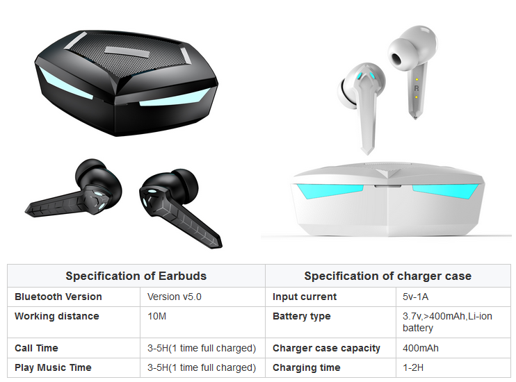 TWS Gaming Earbuds Earbuds المصنعة تدعم الجملة & OEM P36