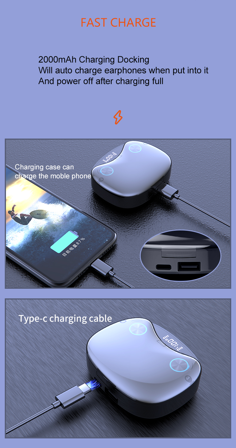 Il produttore di auricolari Bluetooth wireless TWS Enle supporta il commercio all'ingrosso e l'OEM TW90