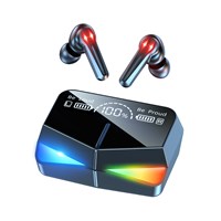 M28 TWS الألعاب سماعة صفر تأخير سماعات لاسلكية 6D ستيريو الصوت لعبة سماعة مع شاشة LED