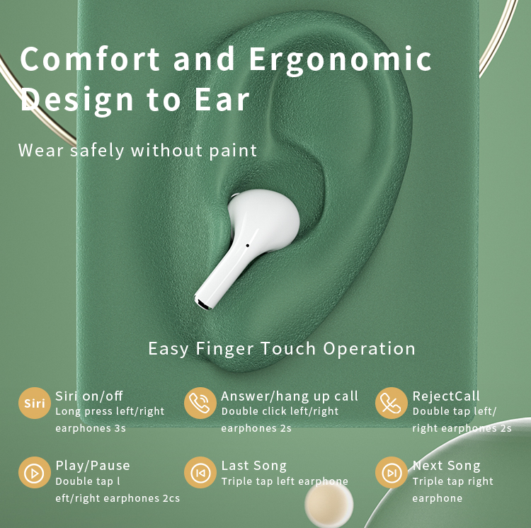 Fabricant d'écouteurs sans fil TWS Enle prend en charge la vente en gros et OEM A30 Pro