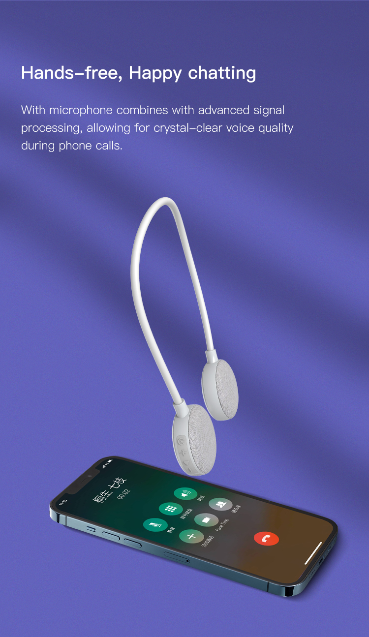 SafeTrip Neck Bluetooth Headphone Speaker Lightweight Wearable Speaker 3D Stereo Sound Portable Headset OEM Manufacturer B70