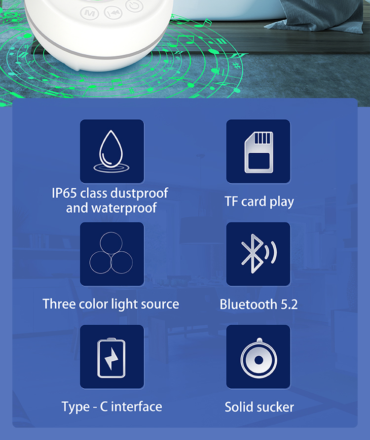 BJ39最新のバスルーム防水Bluetoothスピーカーファクトリープライベートモデルスピーカーファクトリーオーディオサプライヤー